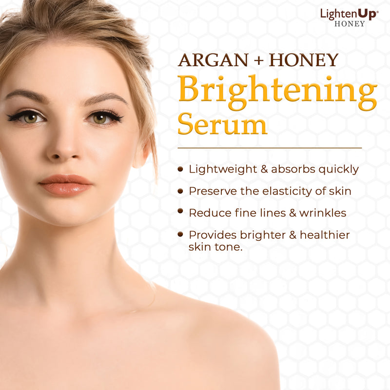 Lightenup Honey Argan + Honey Lightening Face Serum 30ml