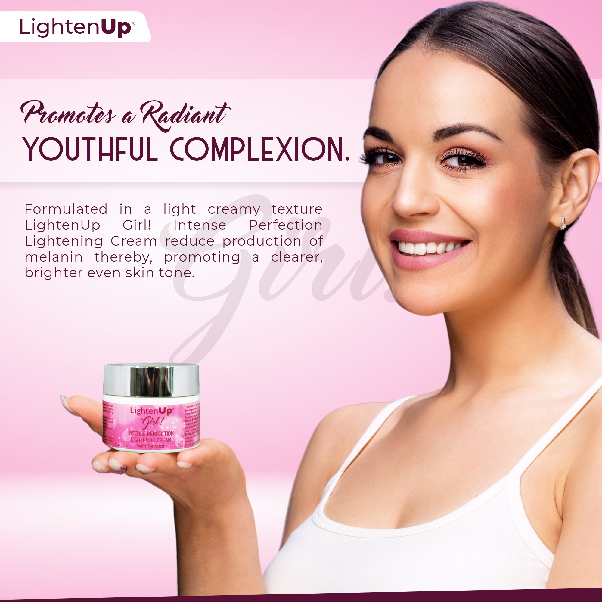 LightenUp Girl Crème Éclaircissante Active 100 ML