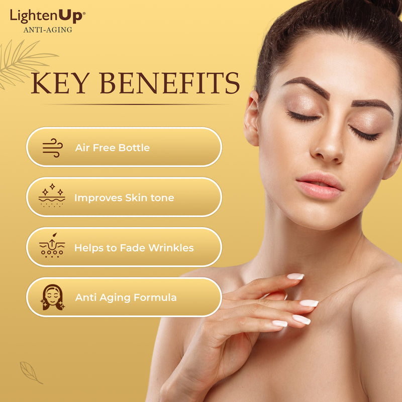 LightenUp GOLD Lait Corps Éclaircissant Anti-Âge 400 ml