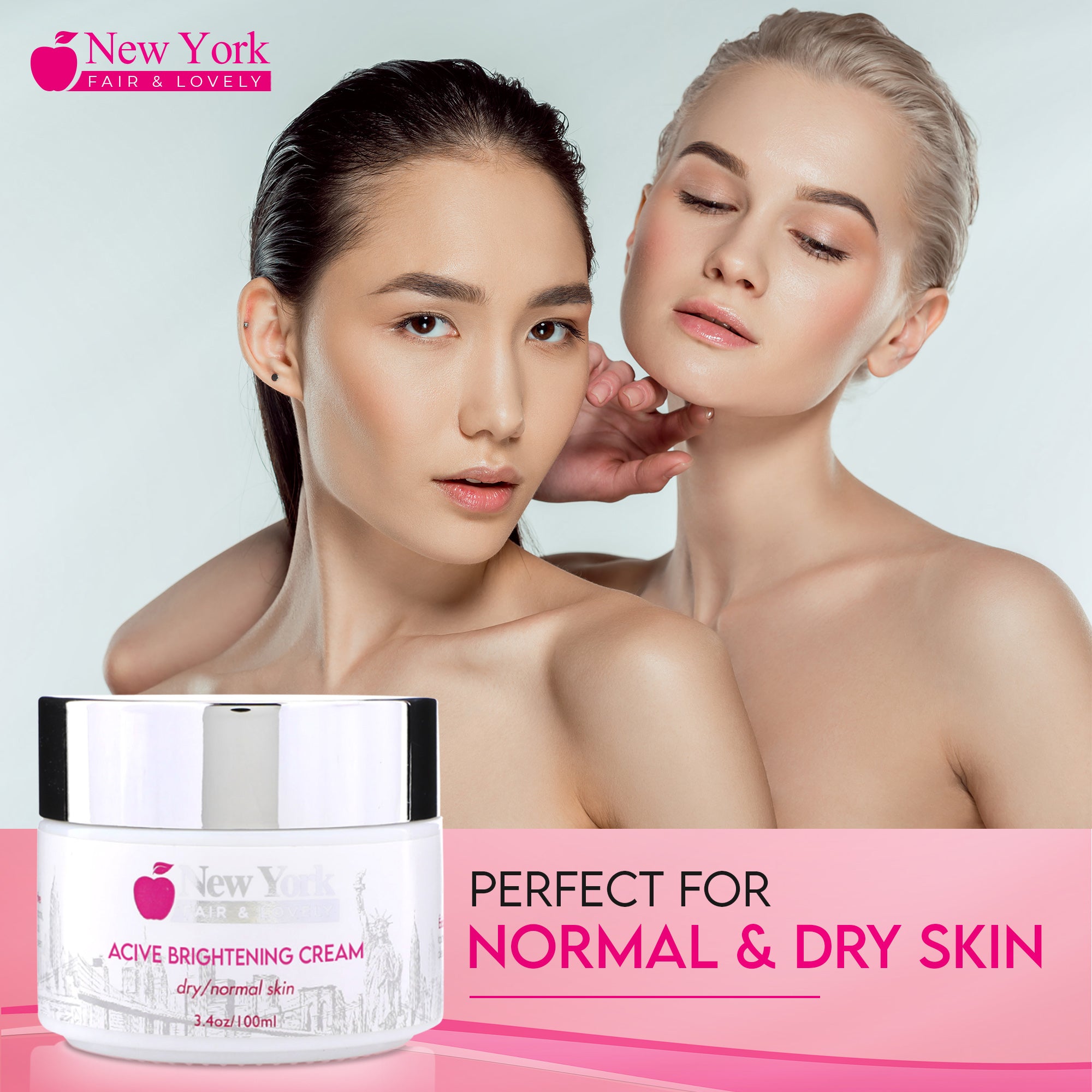 New York Fair & Lovely Active Brightening Cream Jar 100 ML