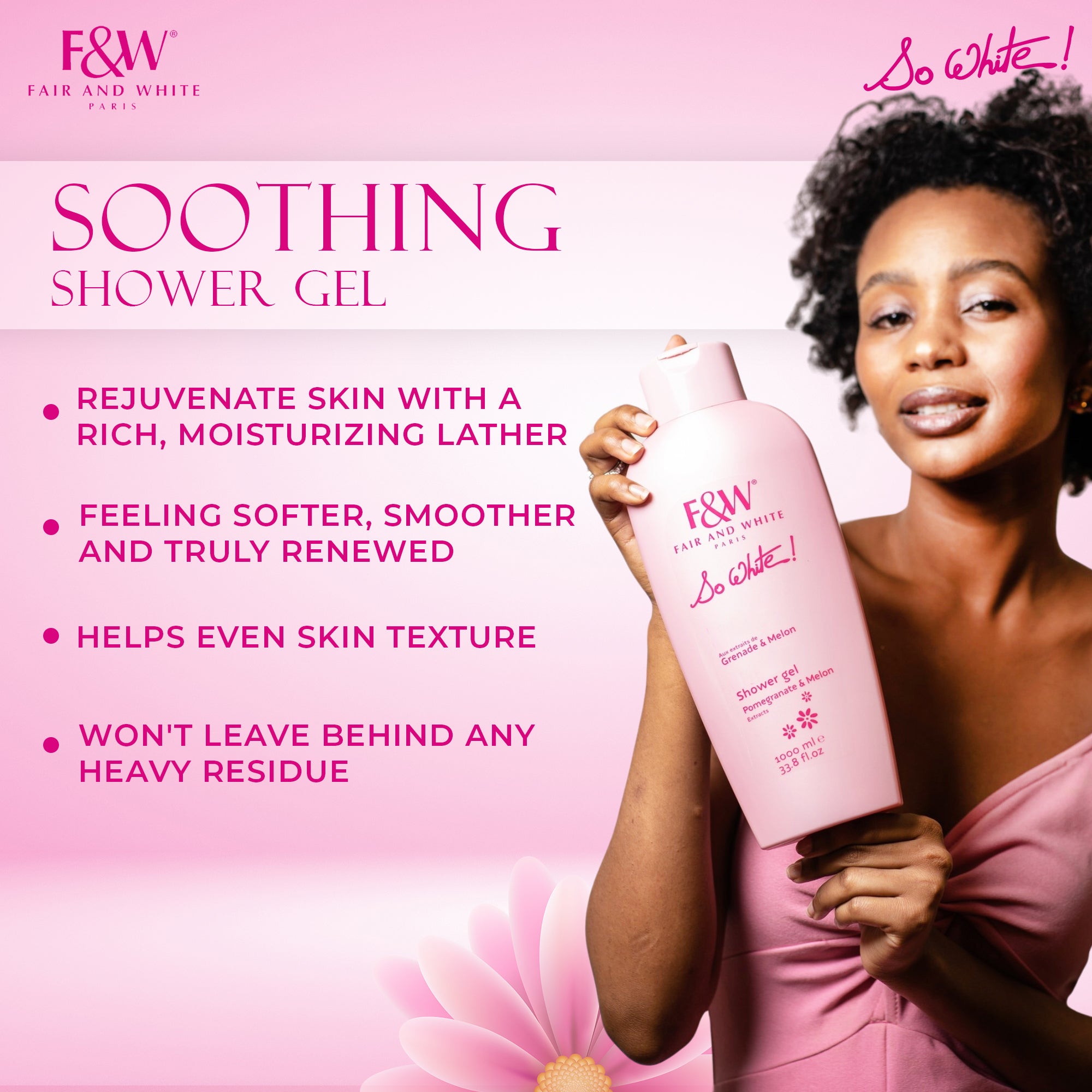 Fair and White So White! Shower Gel 1000ml