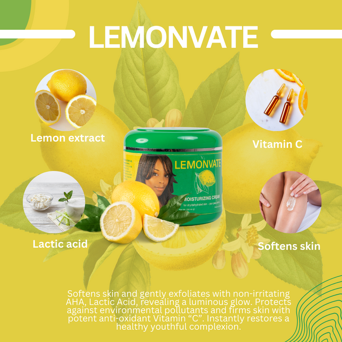 Crème Hydratante Lemonvate (Pot) 250ml