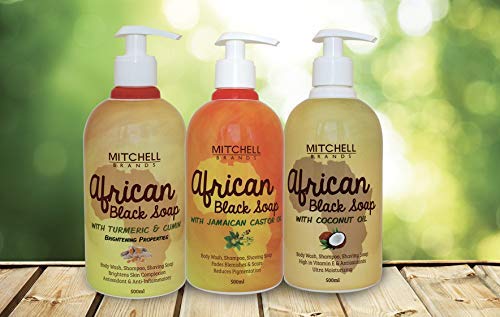 African Liquid Black Soap with Coconut Oil 500ml