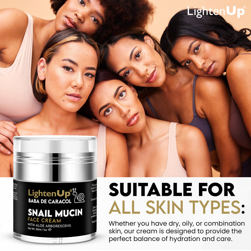 LightenUp Baba De Caracol Snail Mucin Face Cream 30ml