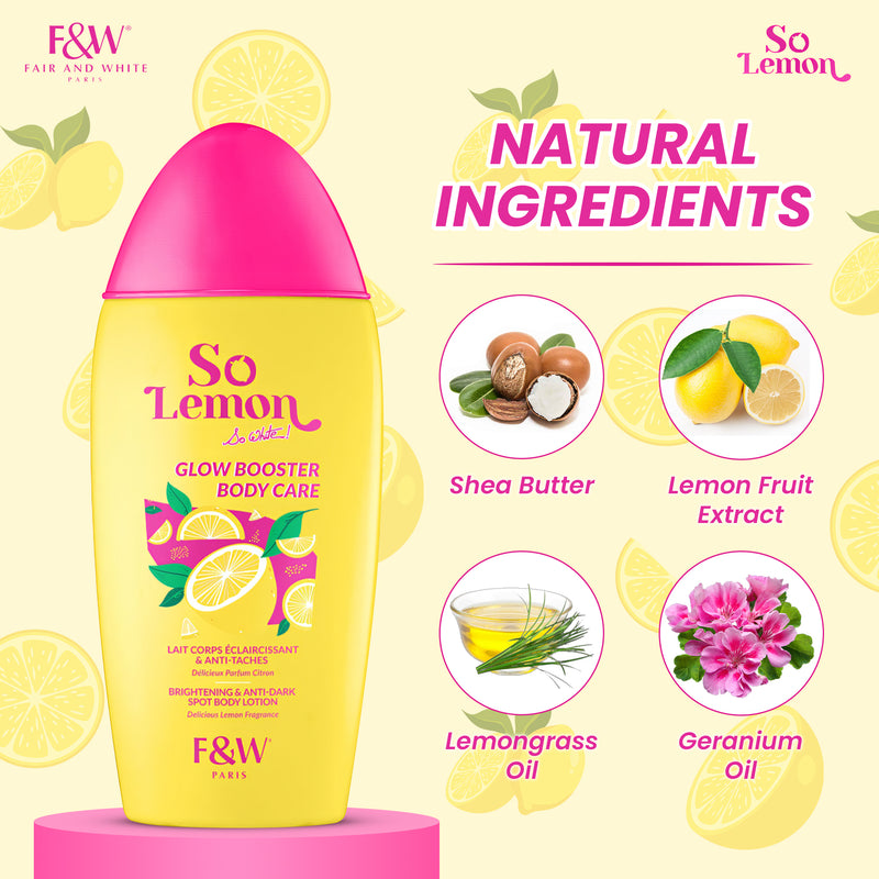 So Lemon Brightening Glow Booster Body Lotion 500ml