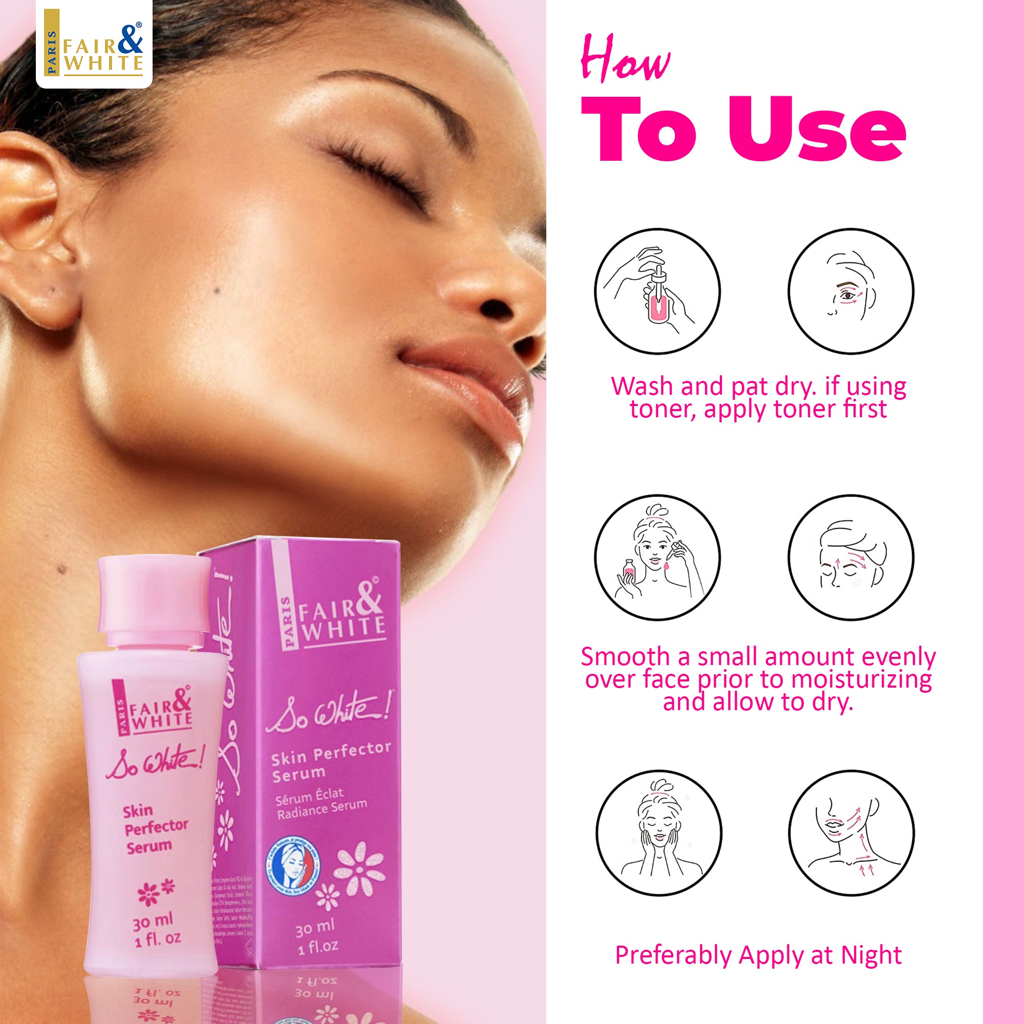 Juste et blanc, si blanc ! Sérum Perfecteur de Peau 30 ml 