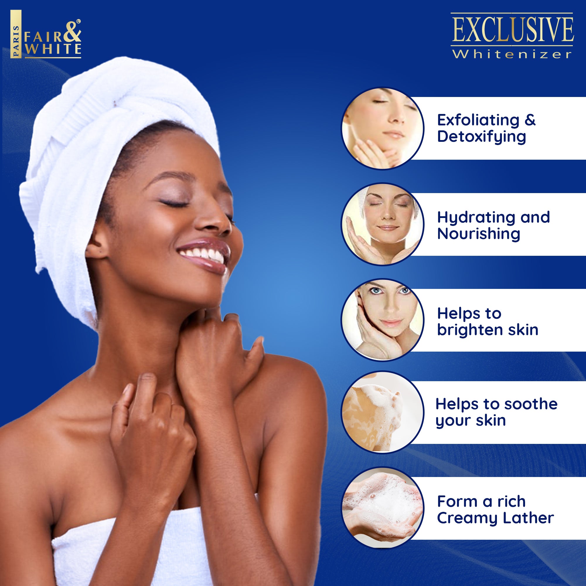 Fair and White Exclusive Whitenizer Exfoliating Soap 200gr