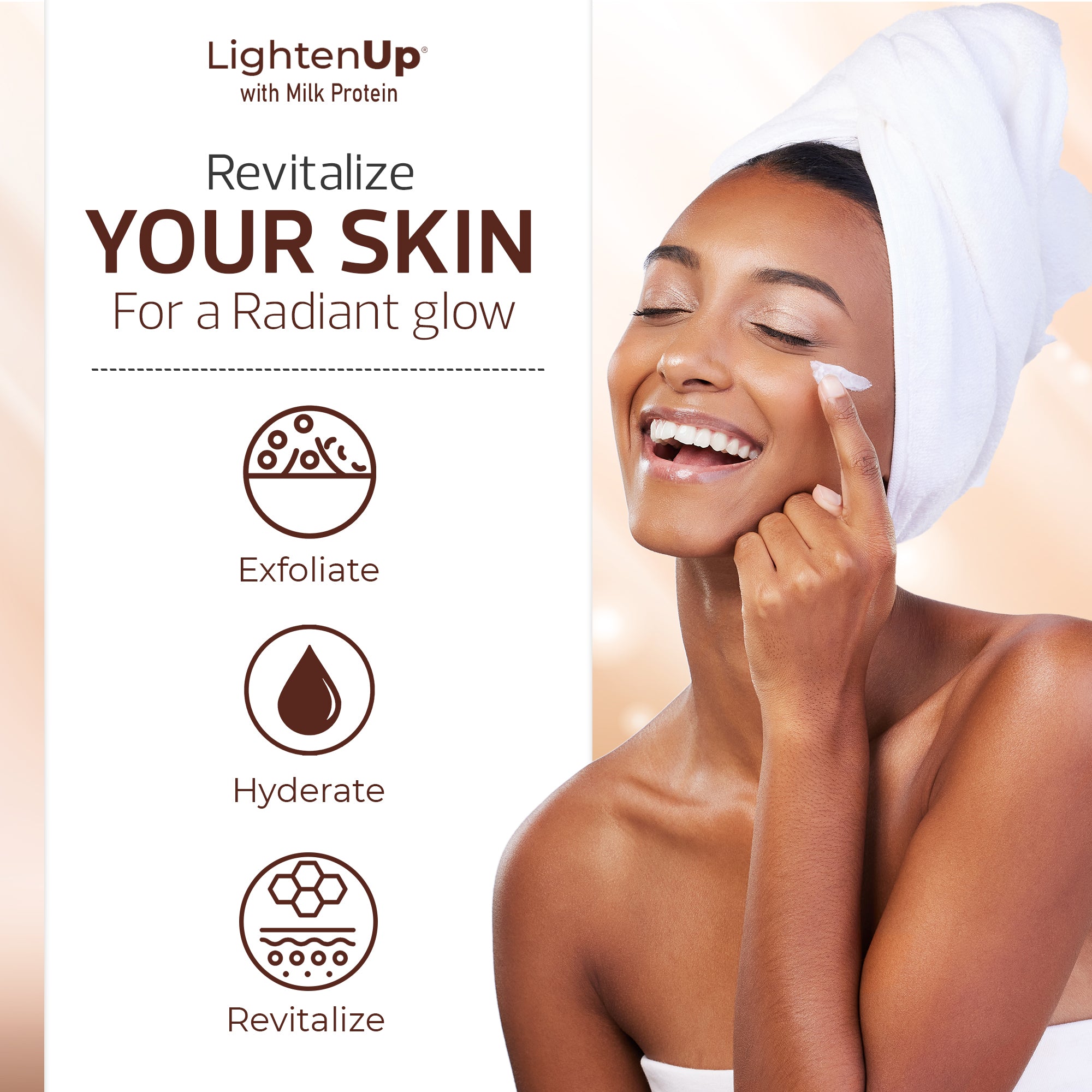 LightenUp Milk Protein Cream Tube 50g