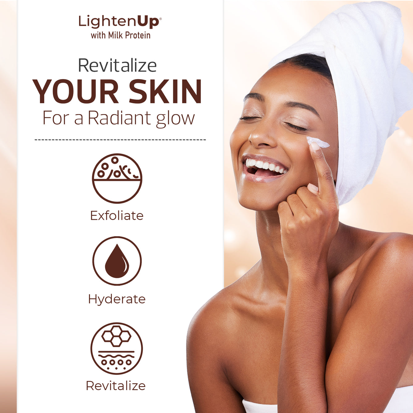 LightenUp Milk Protein Cream Tube 50g
