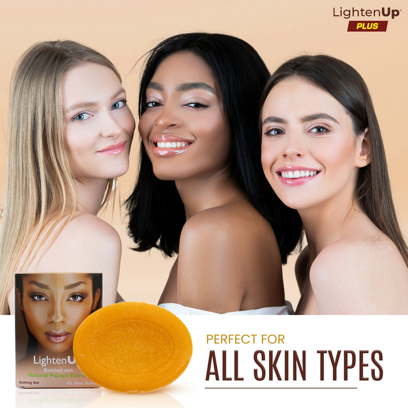 LightenUp Plus Papaya Bathing Bar With Shea Butter 80g / 2.82 fl oz