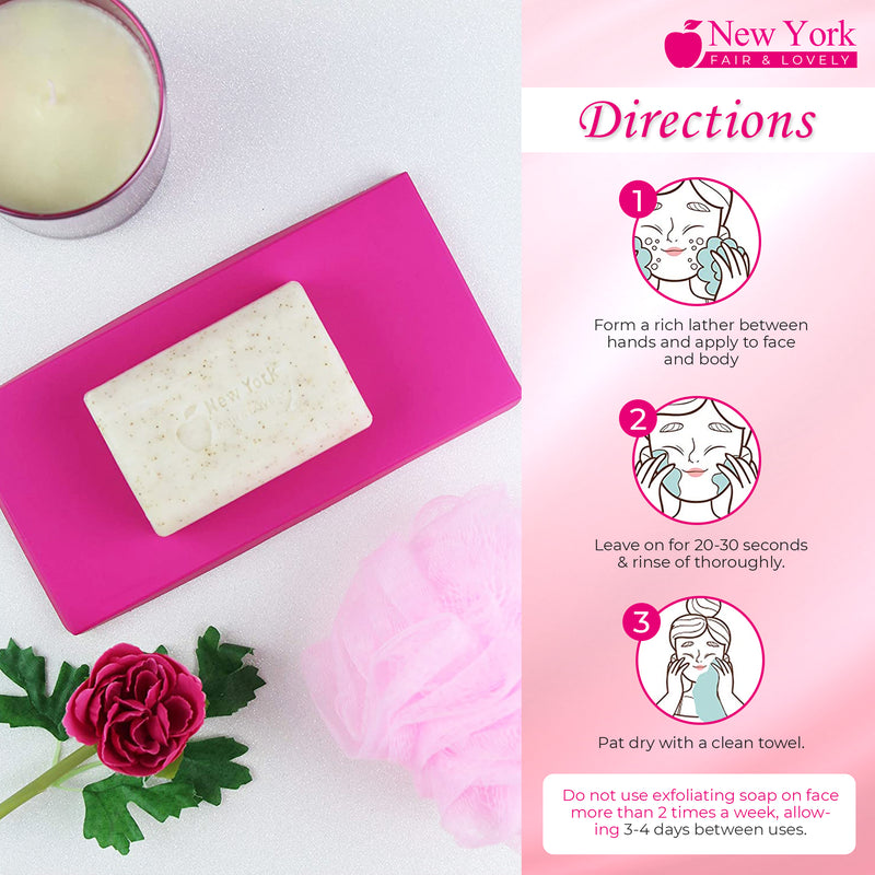 Savon exfoliant New York Fair &amp; Lovely 200gr 