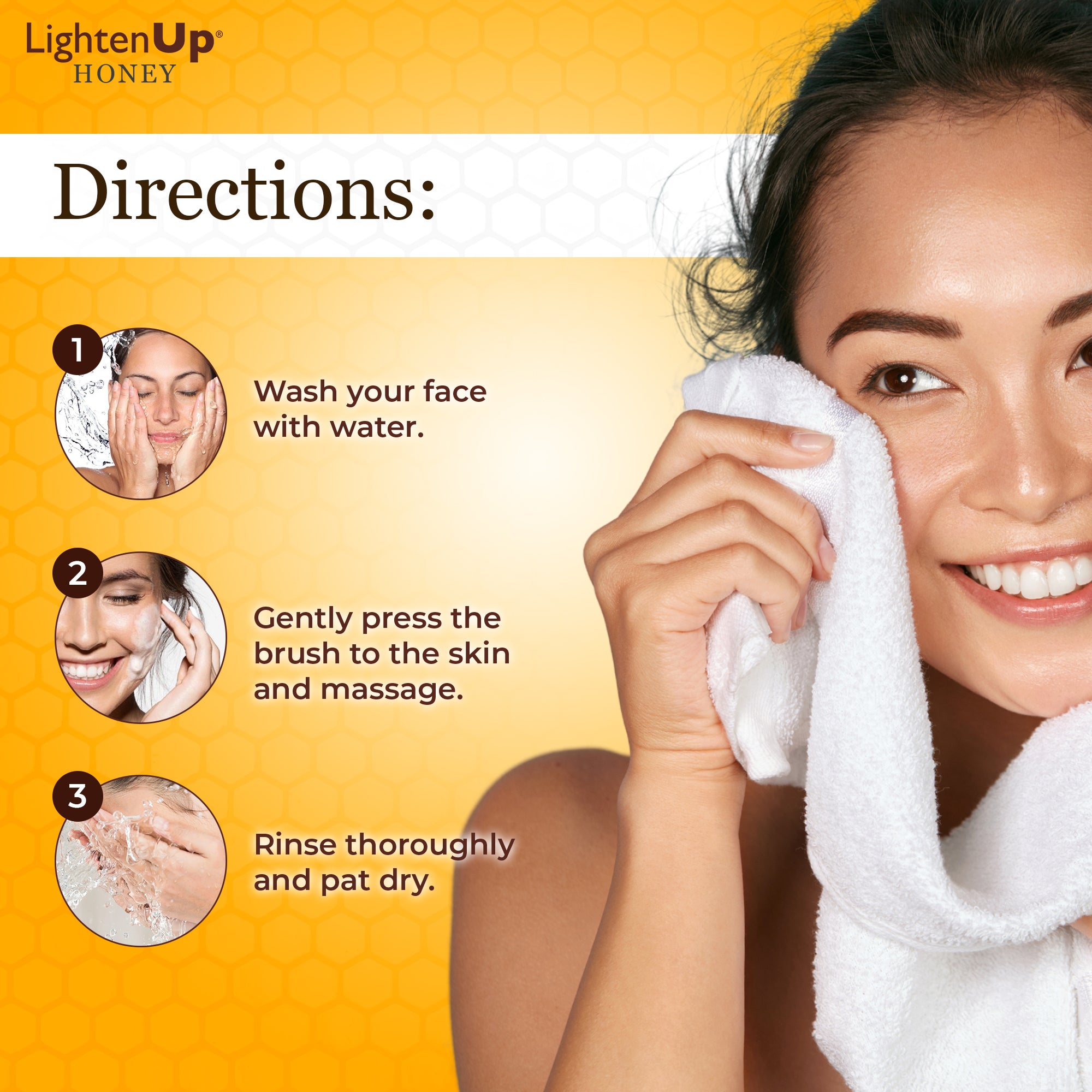 LightenUp Nettoyant moussant au miel 150 ml