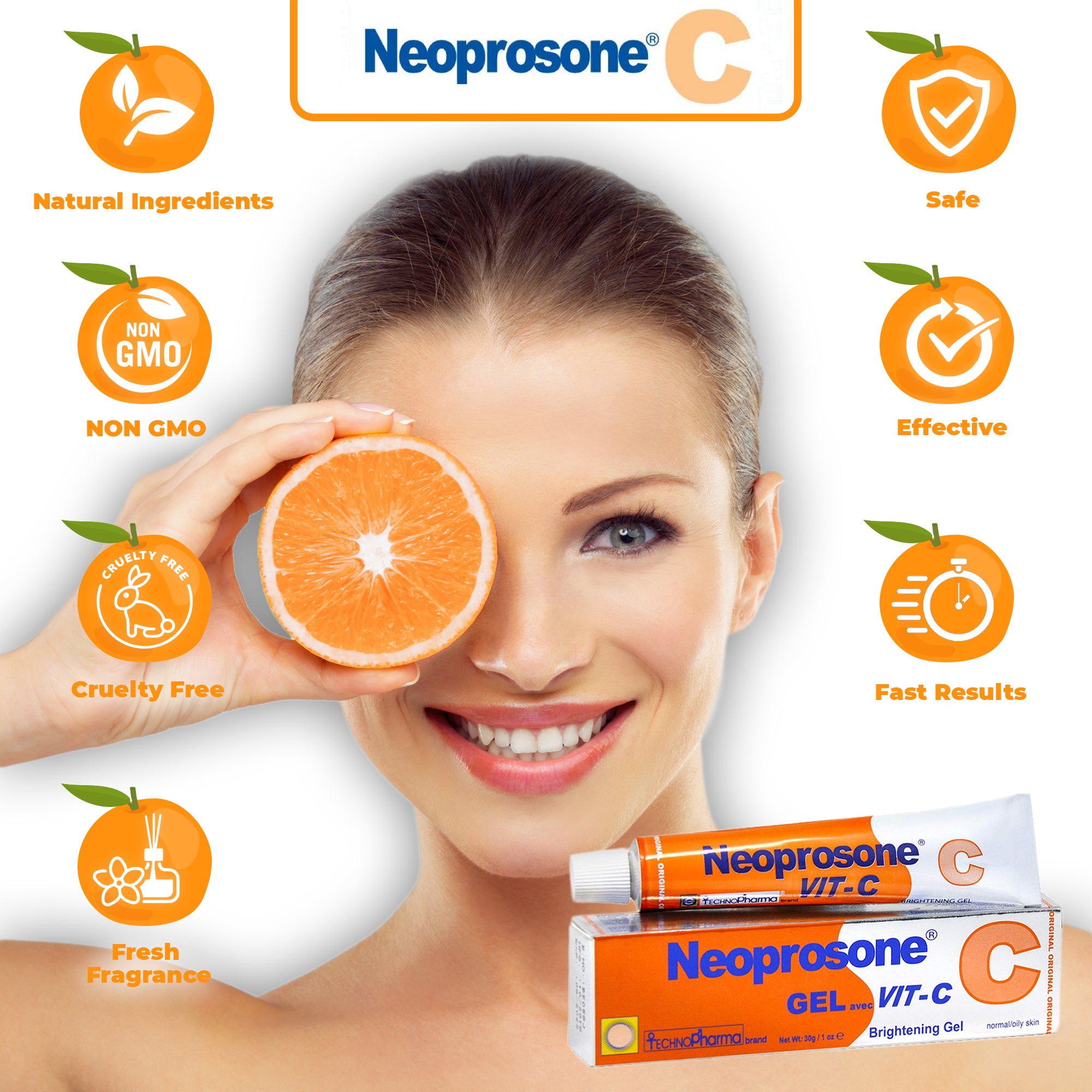 Gel Éclaircissant Néoprosone à la Vitamine 