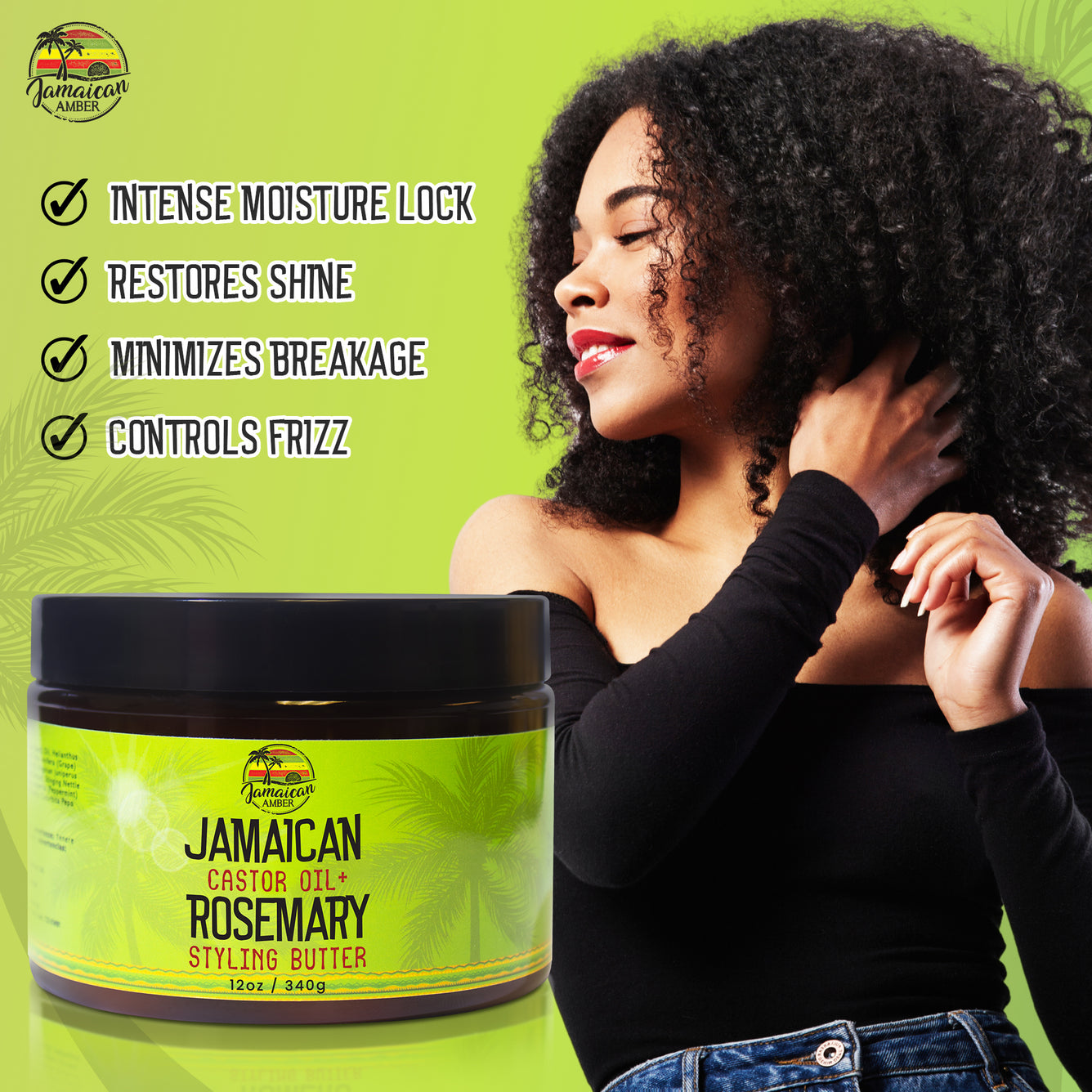 Jamaican Amber Hair Butter Cream 12oz