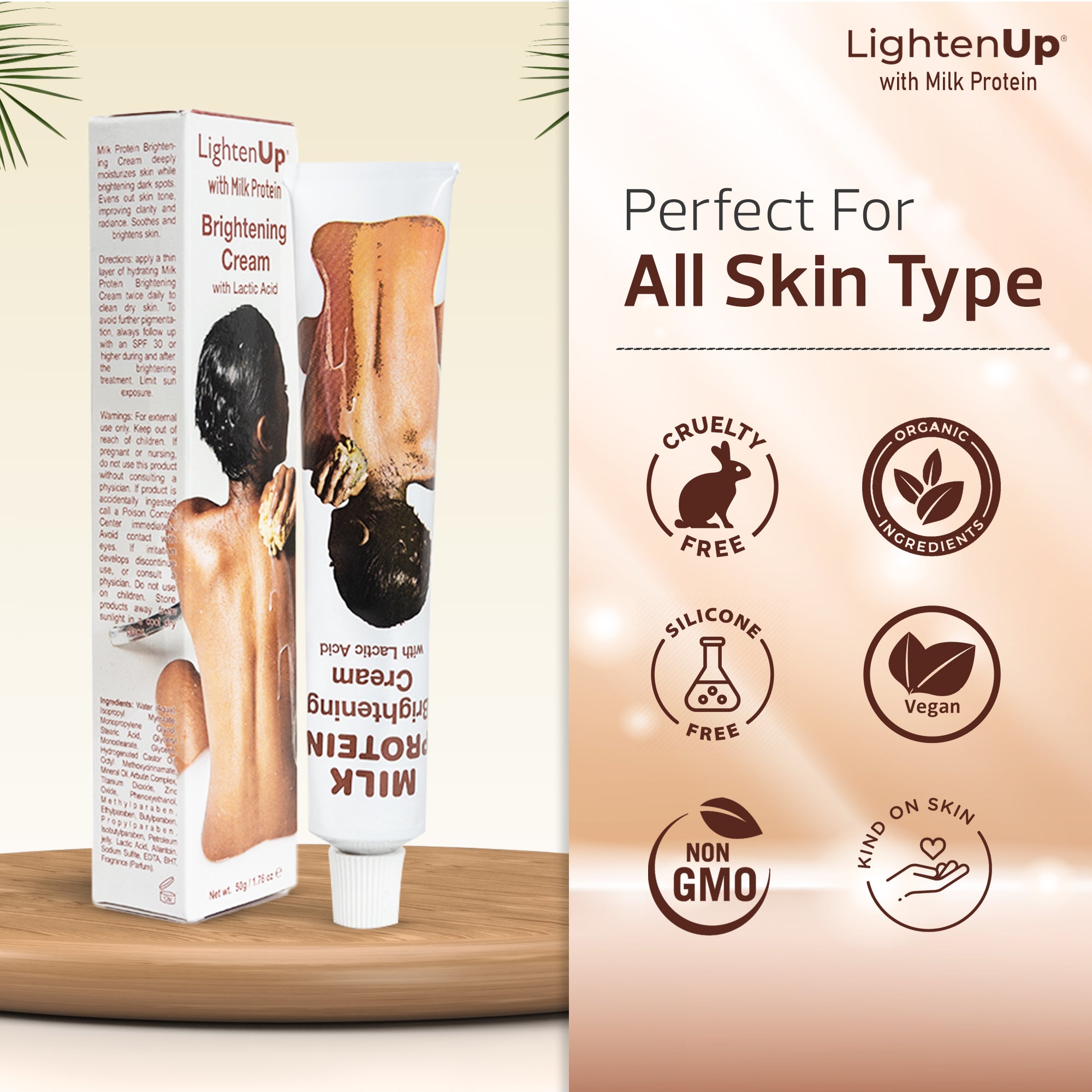 LightenUp Milk Protein Cream Tube 50g