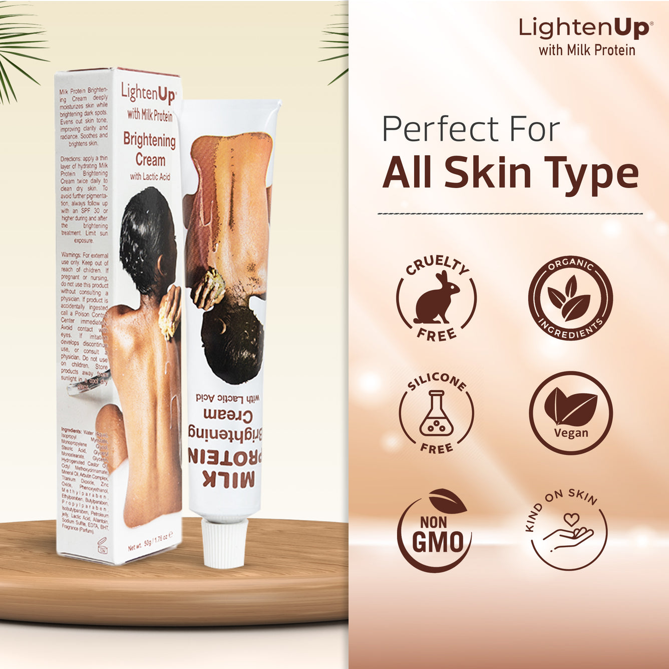 LightenUp Milk Protein Cream Tube 50g