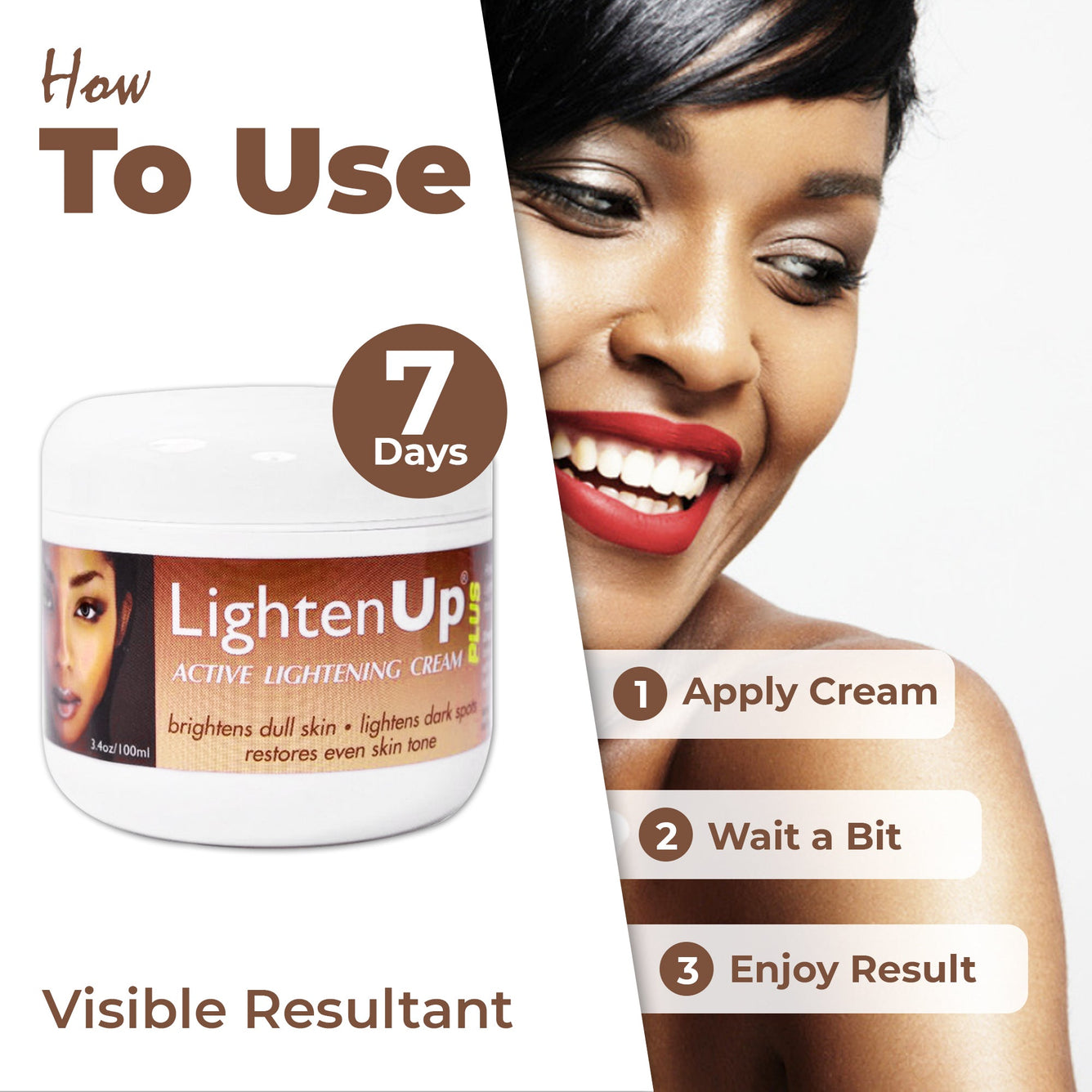 LightenUp PLUS Crème Éclaircissante Active 100 ML 