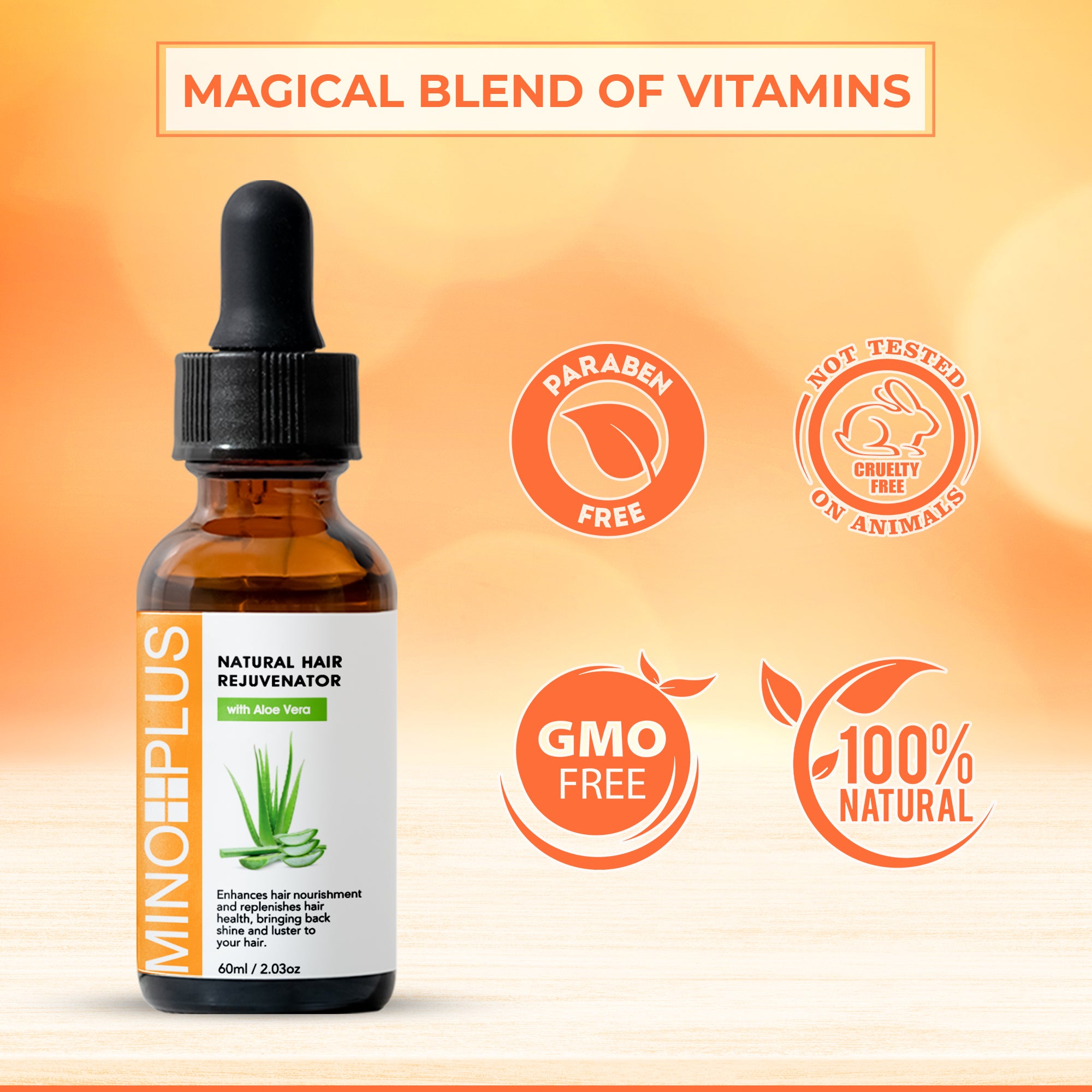 Minoplus Hair Growth Rejuvenator with ..Aloe Juice 60 ML
