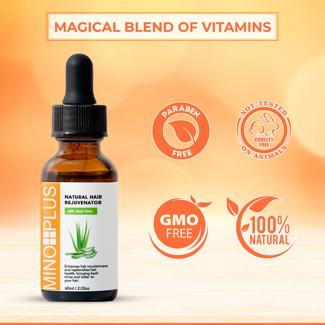 Minoplus Hair Growth Rejuvenator with ..Aloe Juice 60 ML