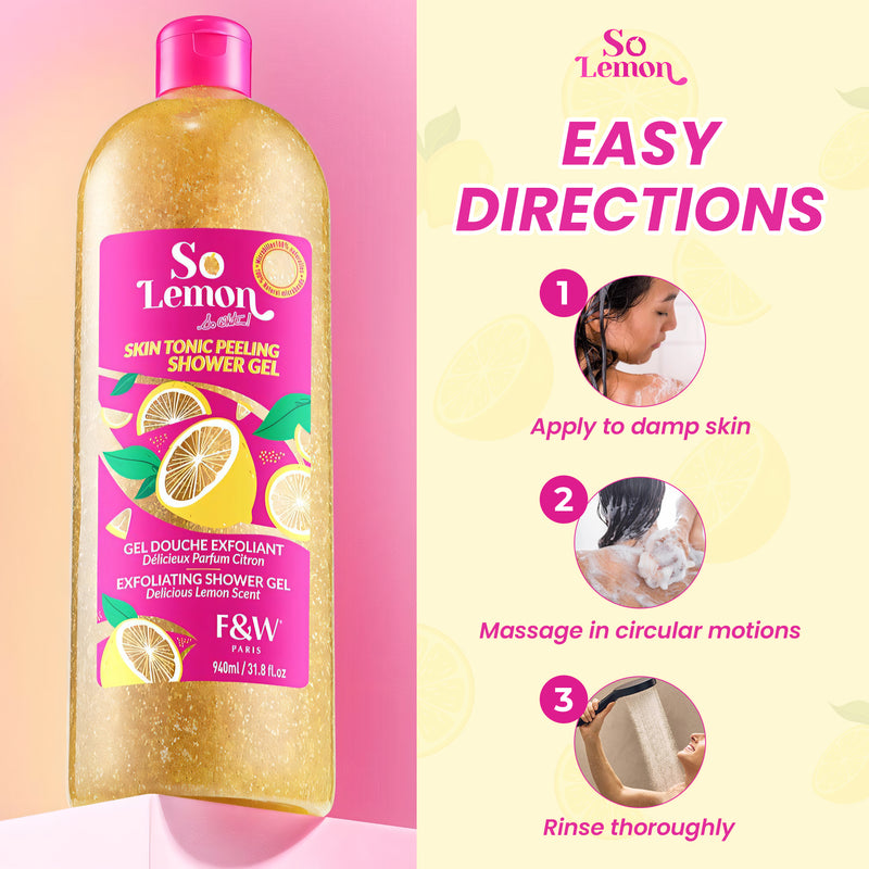 So Lemon Exfoliating Shower Gel 940ml