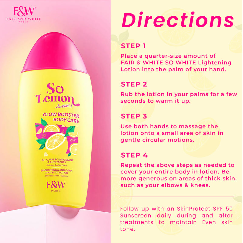 So Lemon Brightening Glow Booster Body Lotion 500ml