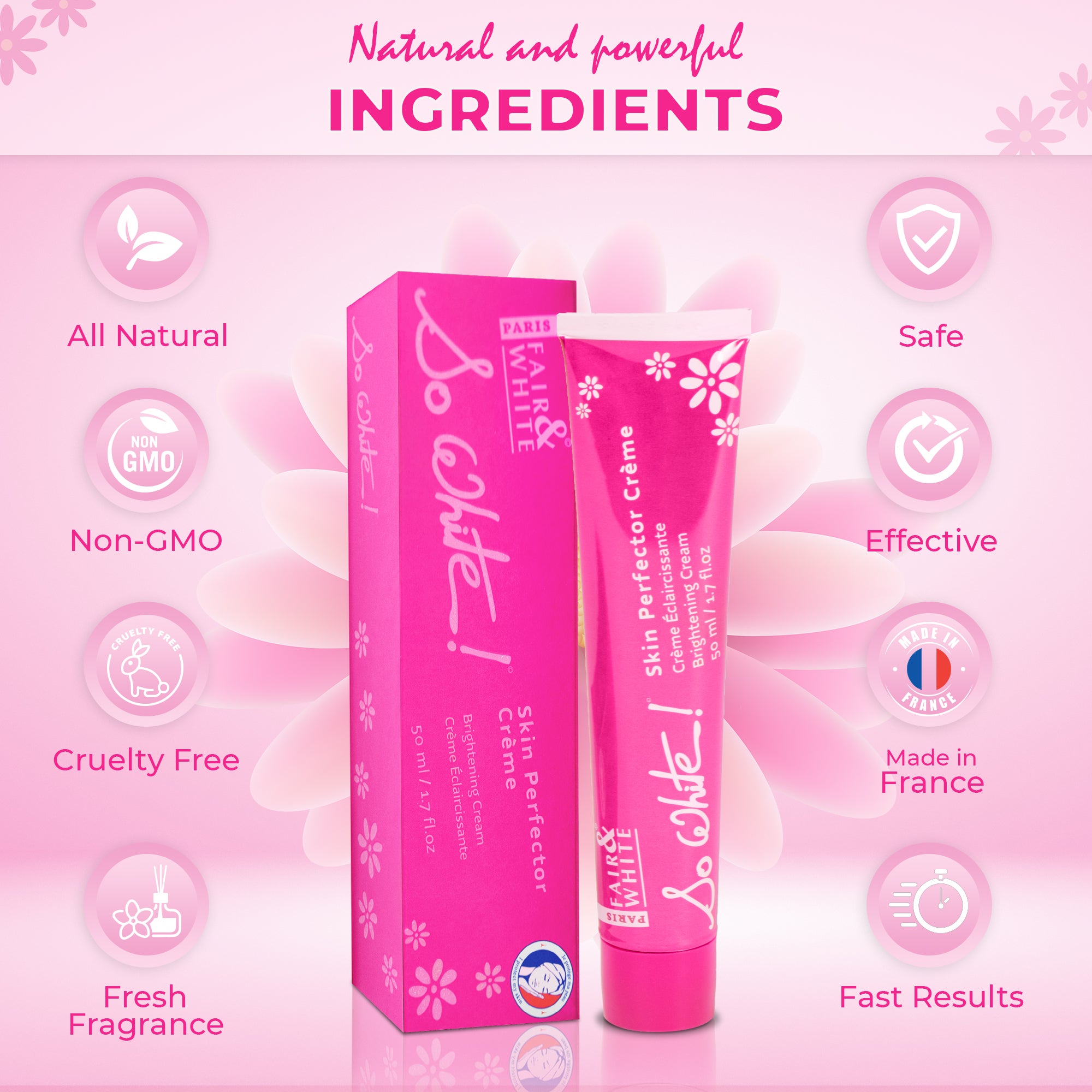 Fair And White So White Skin Perfector Brightening Cream 50ml / 1.7 fl oz