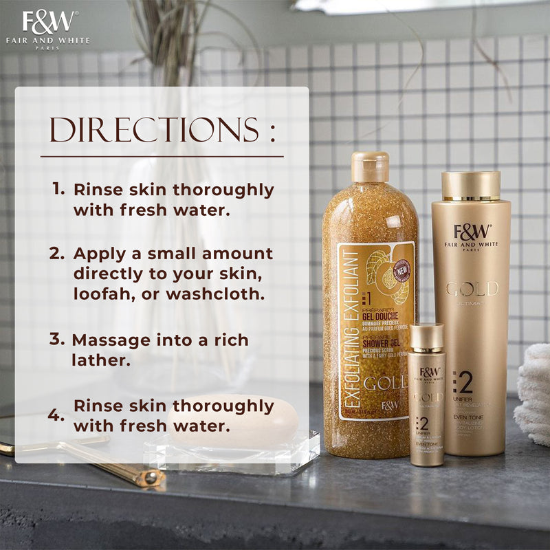 Gold :1 Exfoliating Shower Gel Scrub 940ml
