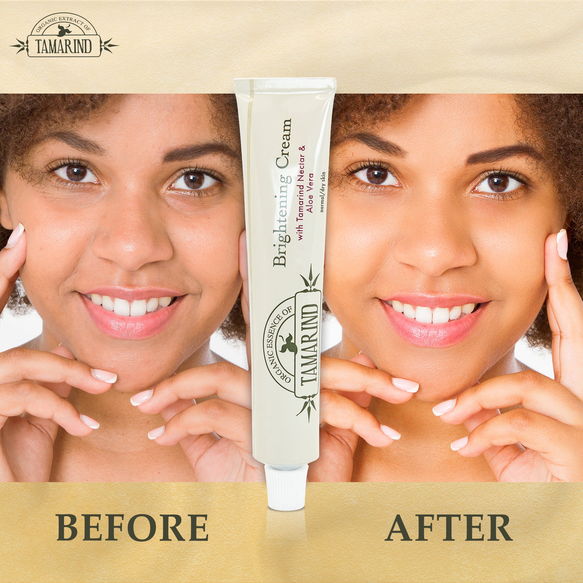 Organic Extract Of Tamarind Brightening cream Tube 50ml