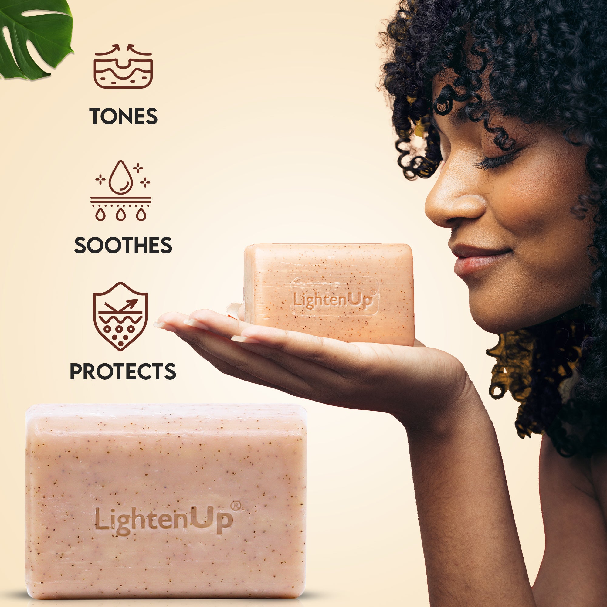 LightenUp Plus Shea Butter Exfoliating Soap 200g / 7.1 fl oz