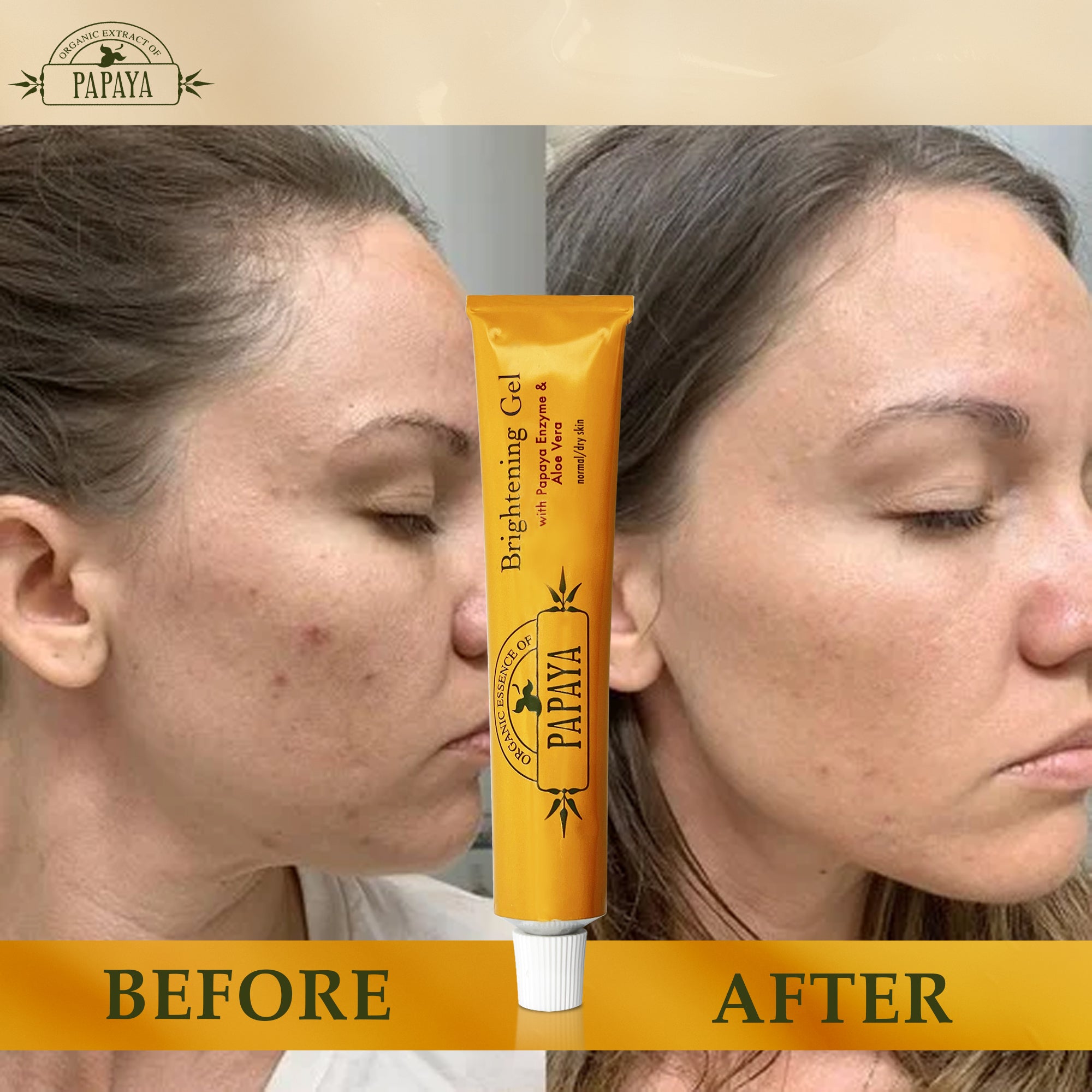 Organic Extract of Papaya Gel tube 30ML