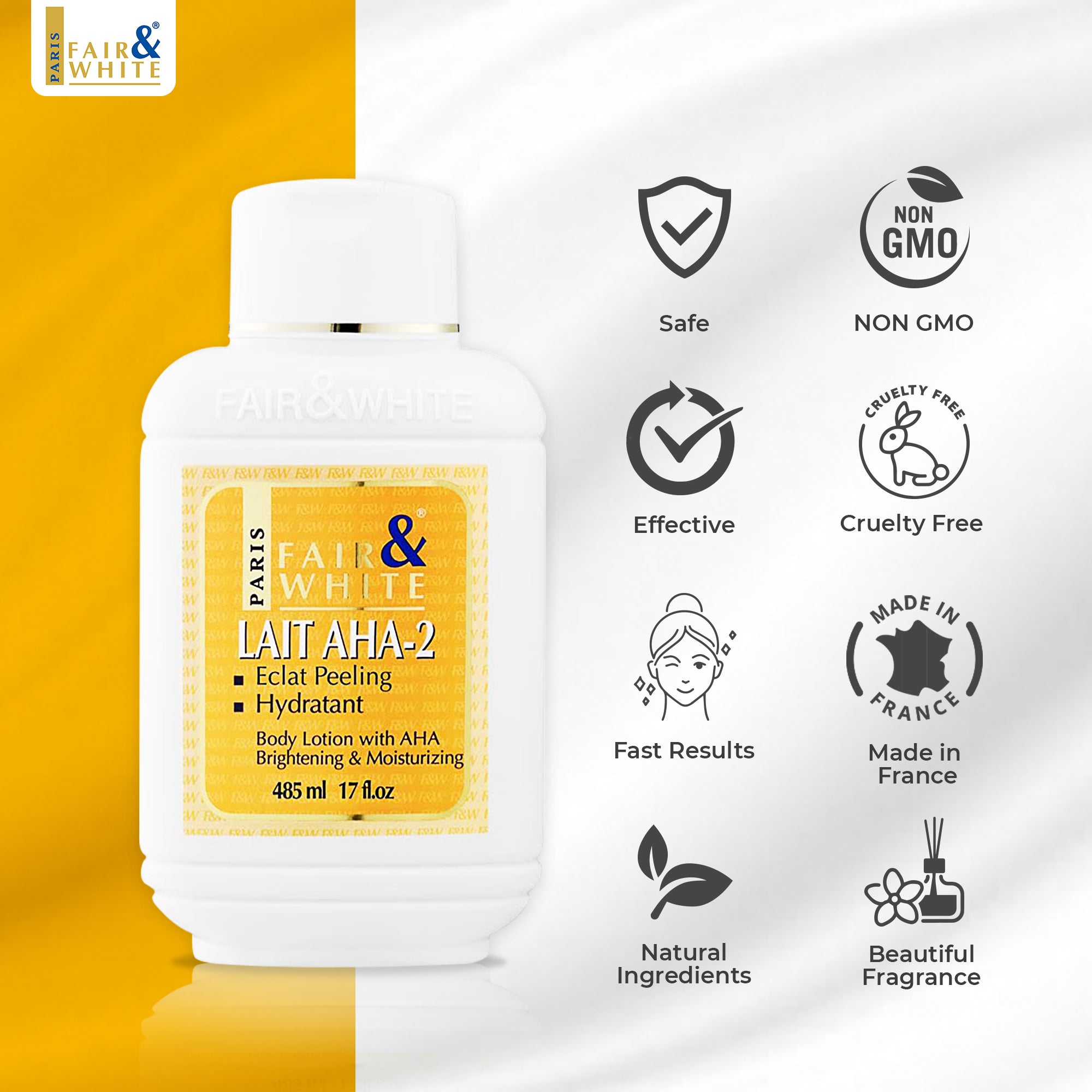 Fair and White AHA Body Lotion  500ml