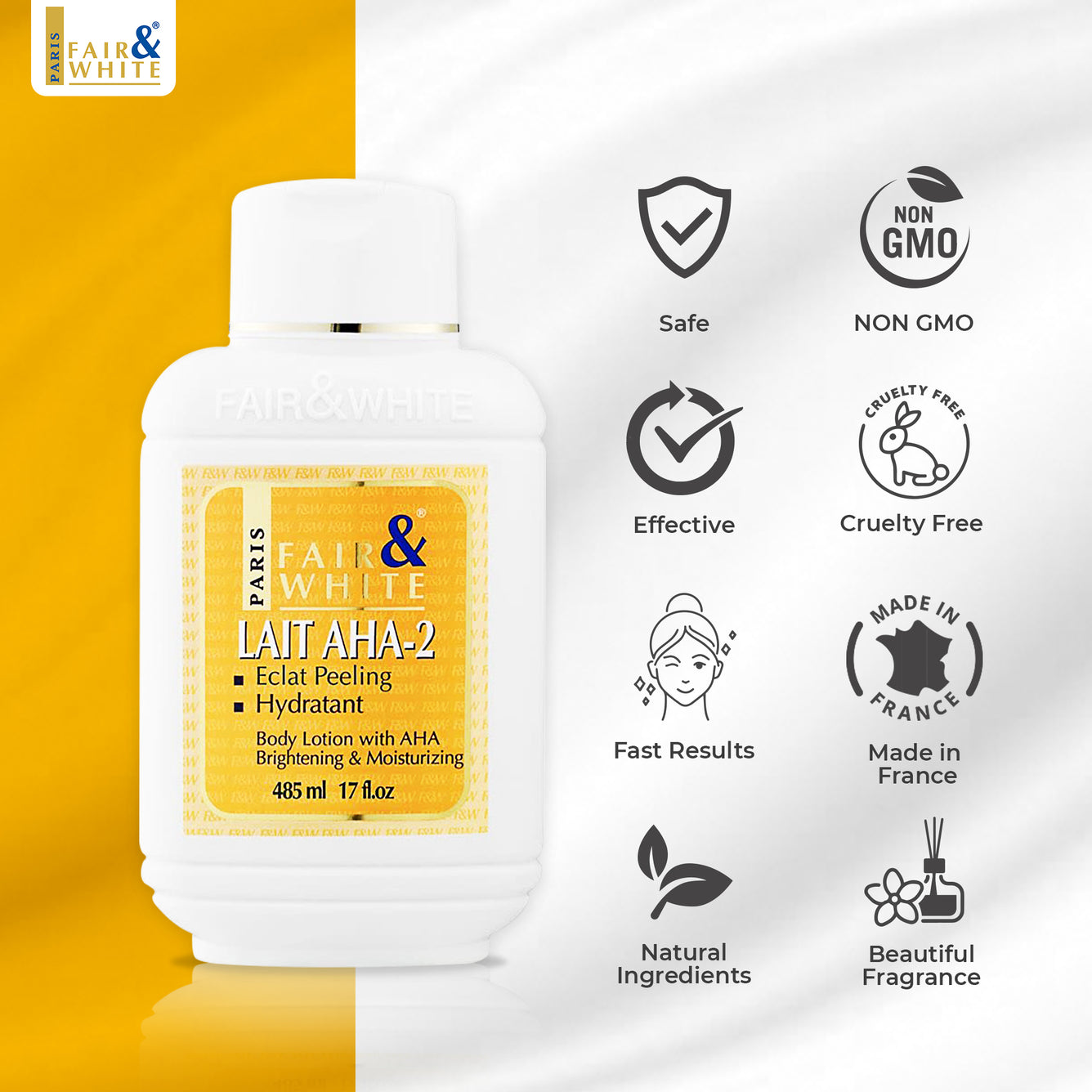 Fair and White AHA Body Lotion  500ml