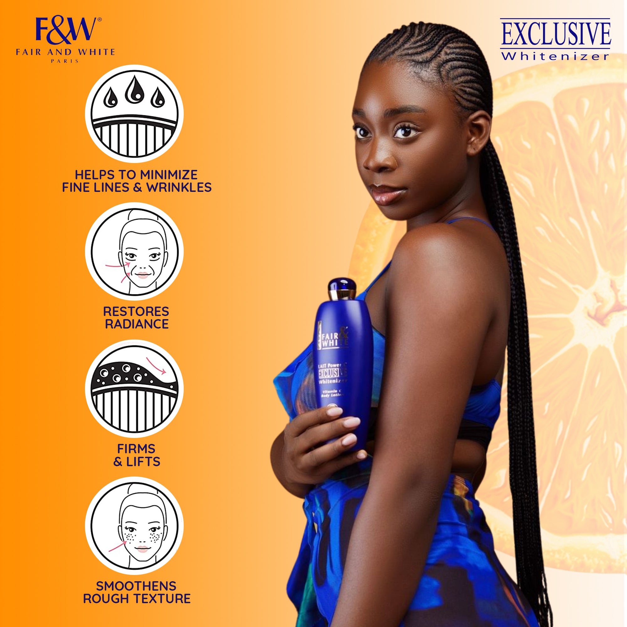 Fair and White Exclusive Body Lotion With Pure Vitamin C 500ml