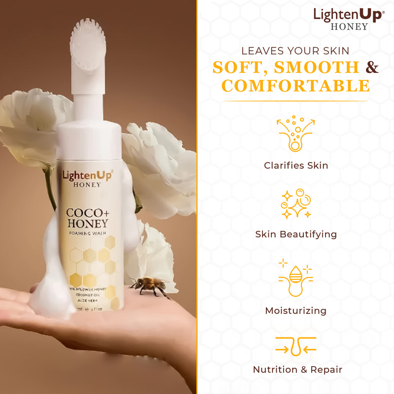 LightenUp Honey Foaming Wash 150ml