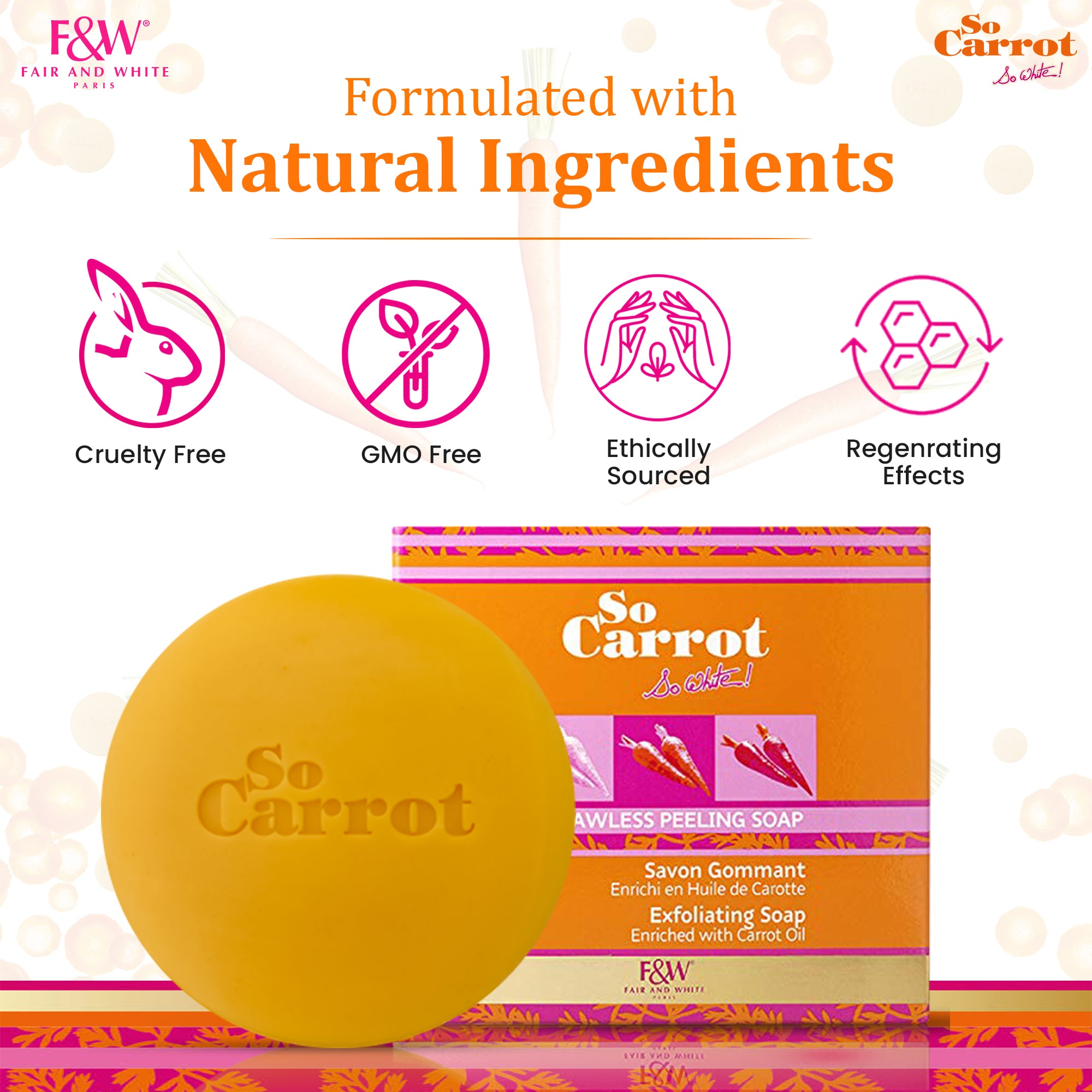 Savon Peeling Impeccable So Carotte Fair and White 200gr