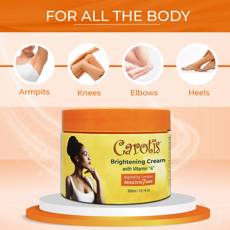 Carotis Brightening Cream Jar With Vitamin A 300ml / 10.14 fl oz