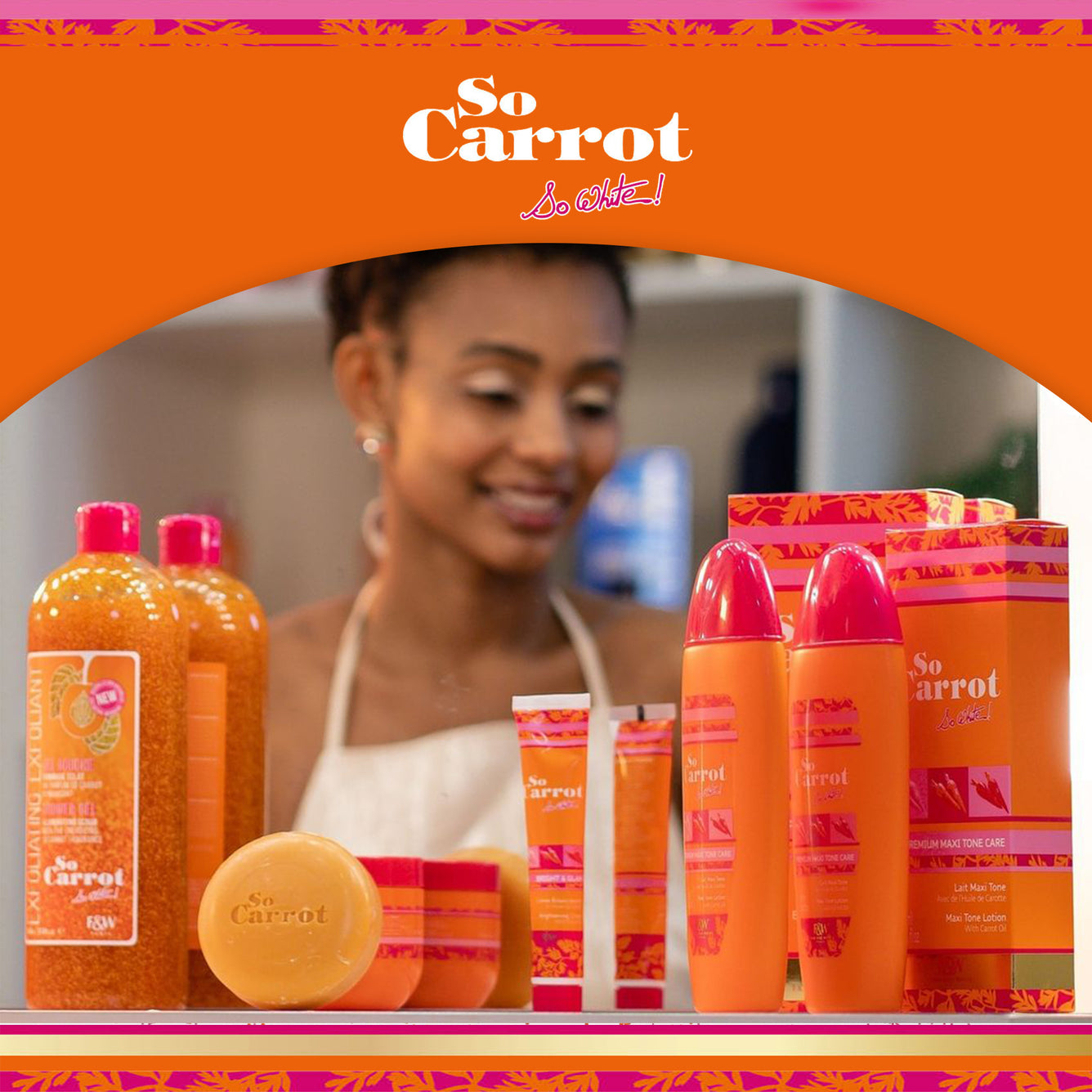 Fair and White So Carrot Gel Douche Exfoliant 940 ml 