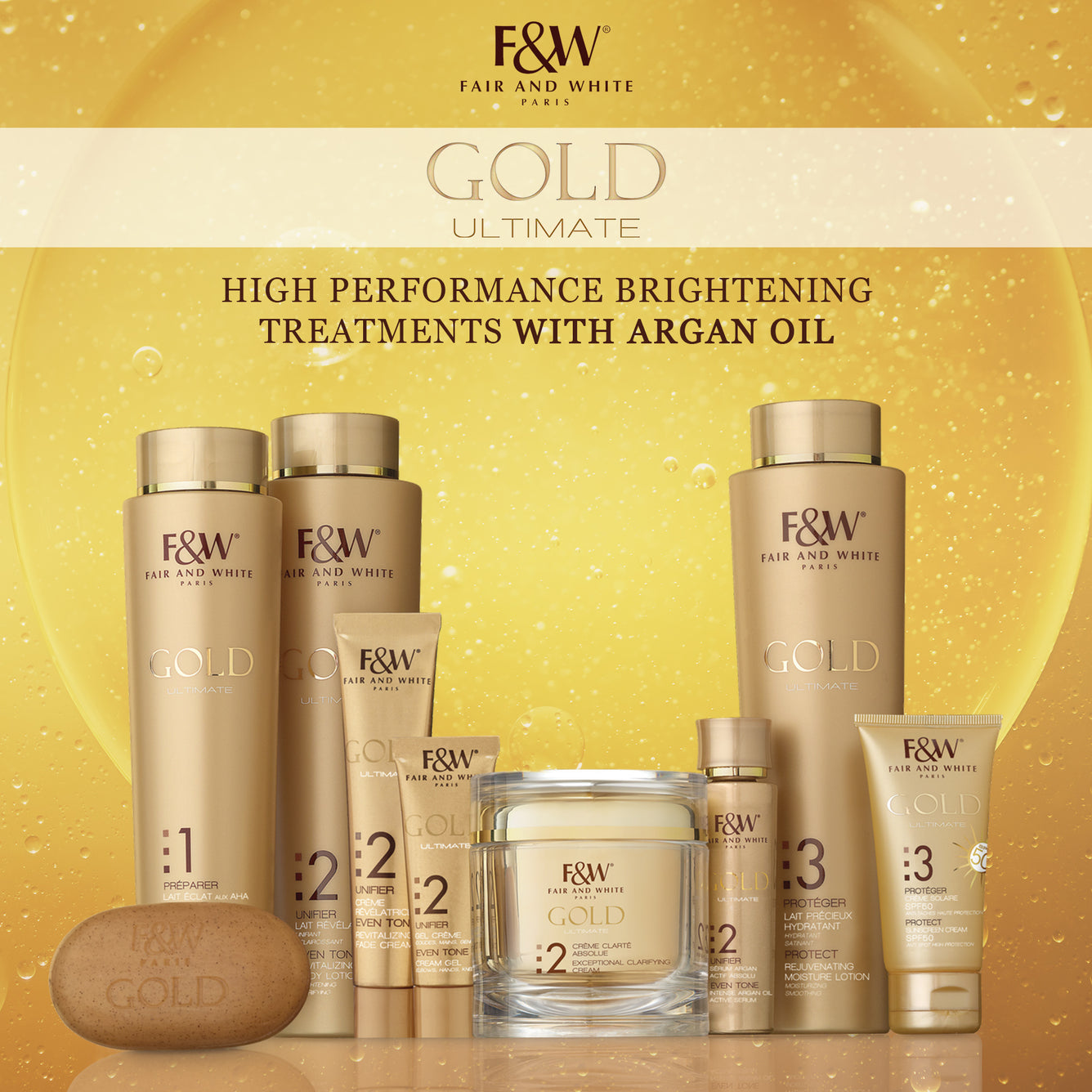Sérum Actif Intense à l'Huile d'Argan Gold 30 ml 