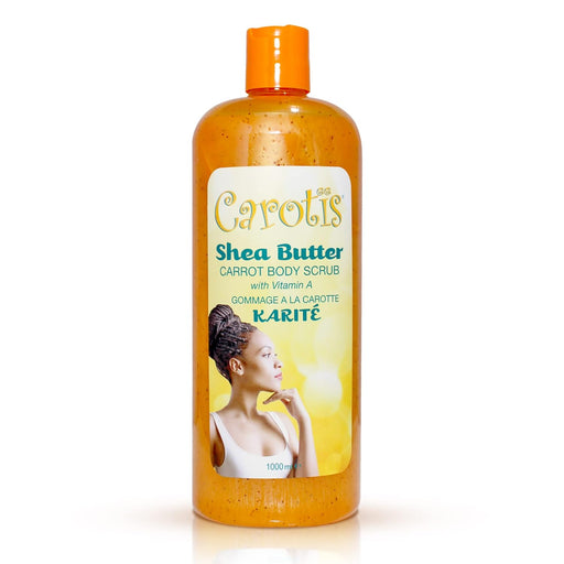 Carotis Shea Butter Carrot Body Scrub w Vitamin A - (Exfoliating) 1000ML..