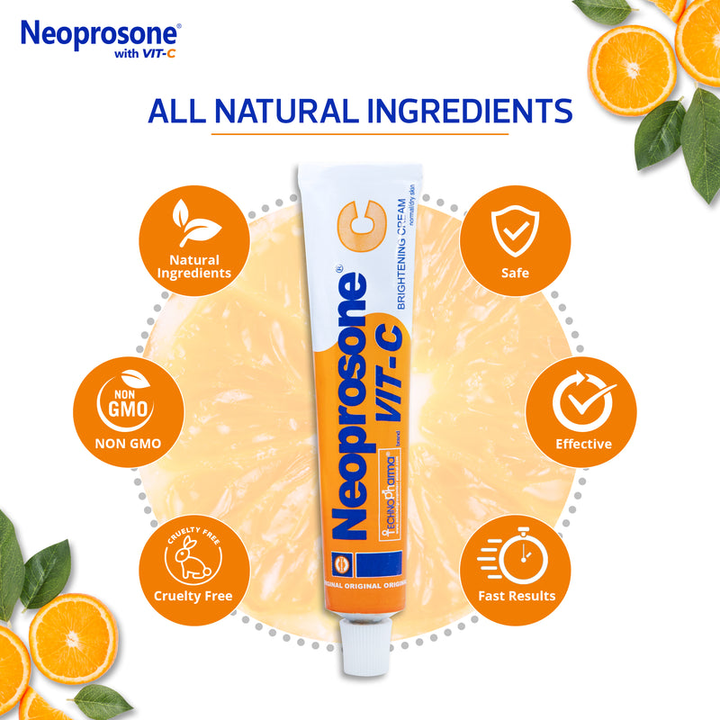 Crème Éclaircissante Néoprosone à la Vitamine C 50g 