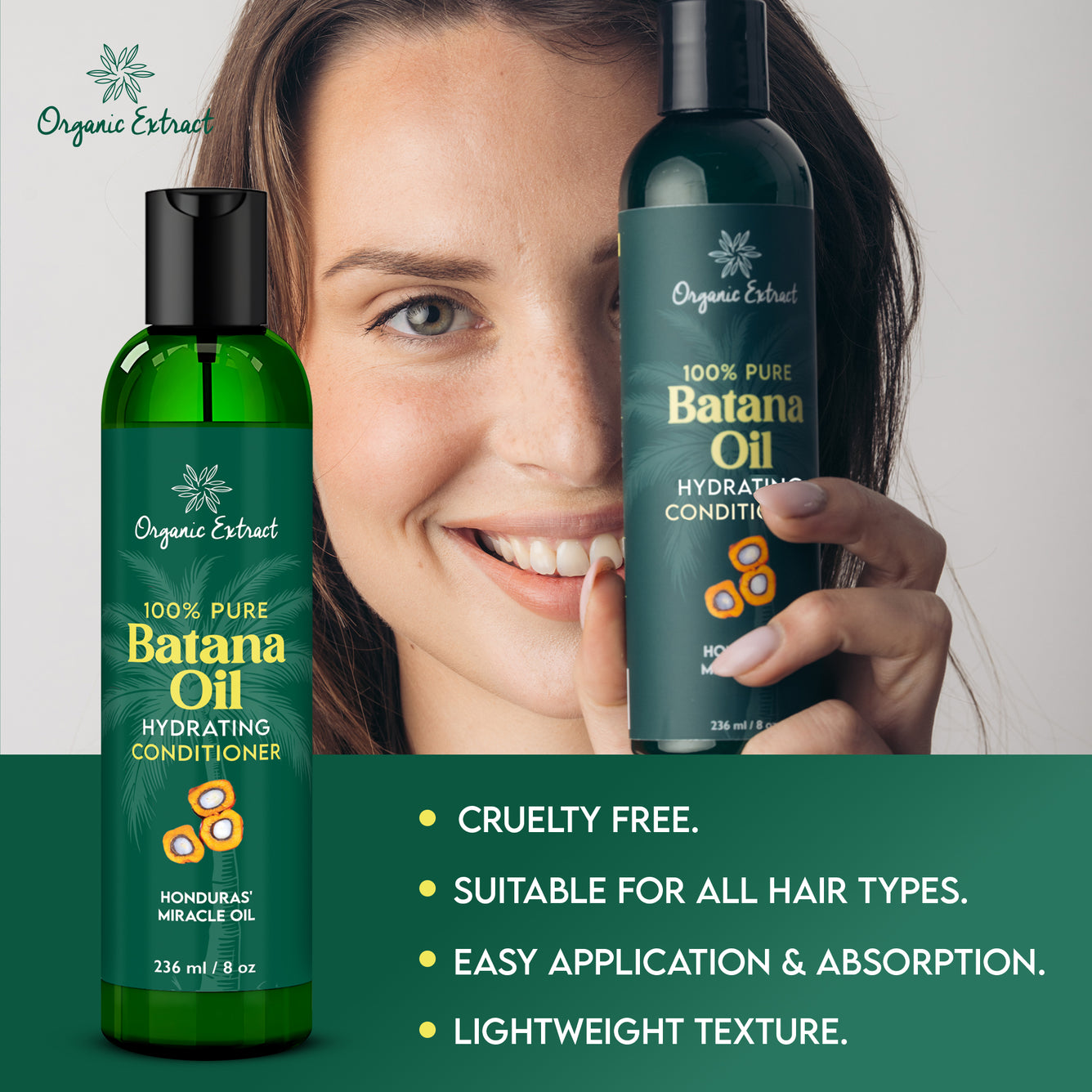 Organic Extract Batana Hair Conditioner 8 oz/ 236ml