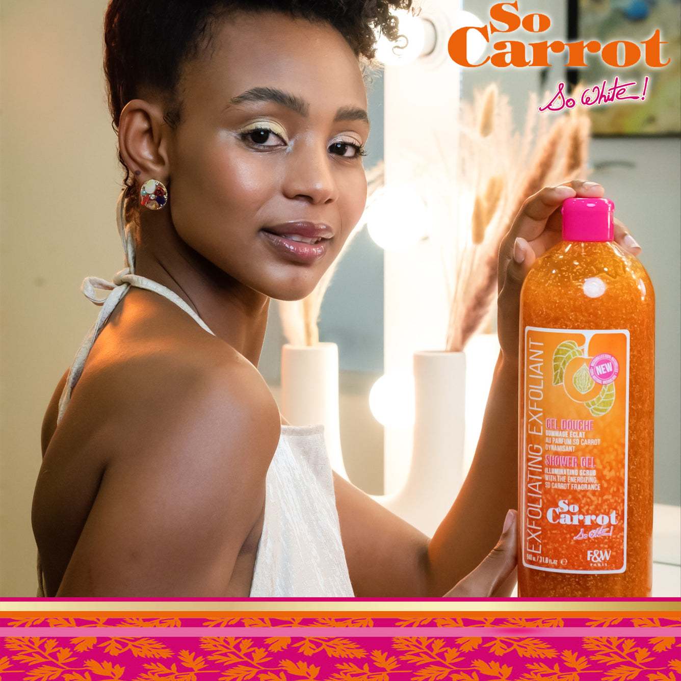 Fair and White So Carrot Gel Douche Exfoliant 940 ml 