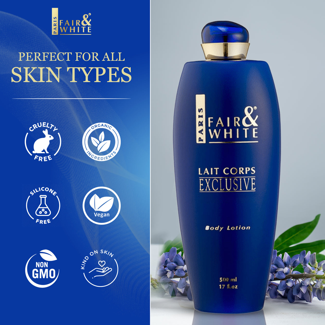 Fair and White Exclusive Whitenizer Body Lotion 500ml