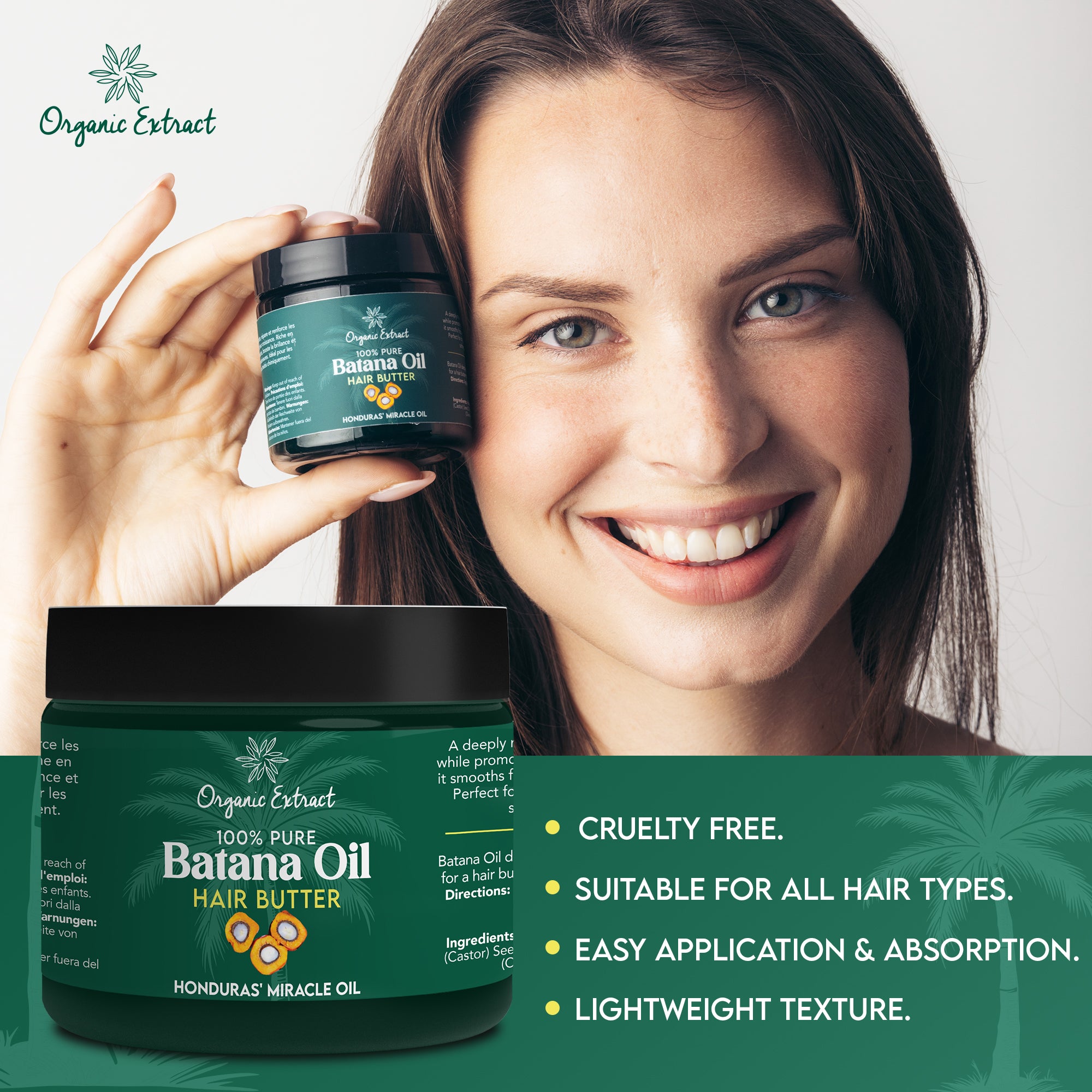 Organic Extract Batana Hair Butter 4 oz / 118ml