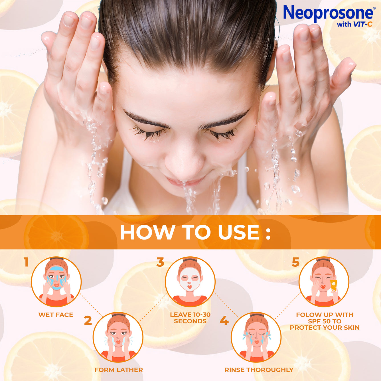 Savon Nettoyant Neoprosone à la Vitamine 