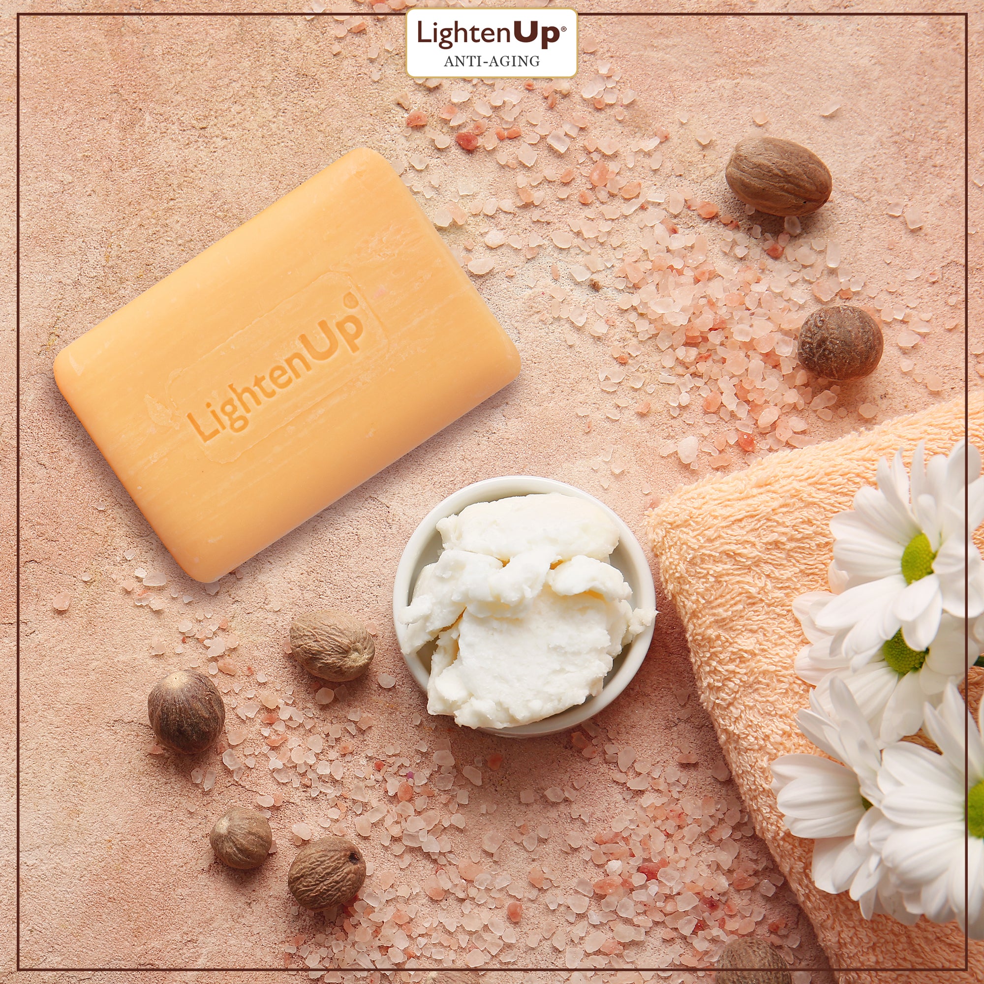 LightenUp GOLD Cleansing Bar Soap 200gr (with Argan Oil)