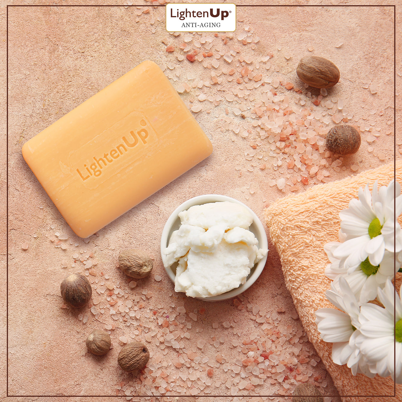 LightenUp GOLD Cleansing Bar Soap 200gr (with Argan Oil)