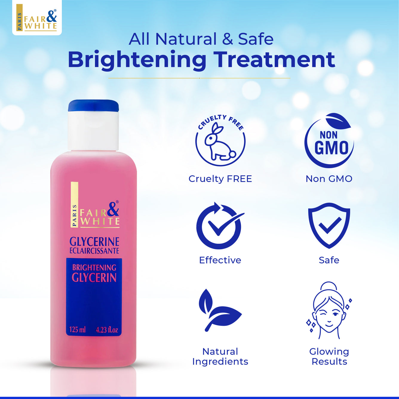 Fair and White Original Brightening Glycerin Lotion 125ml