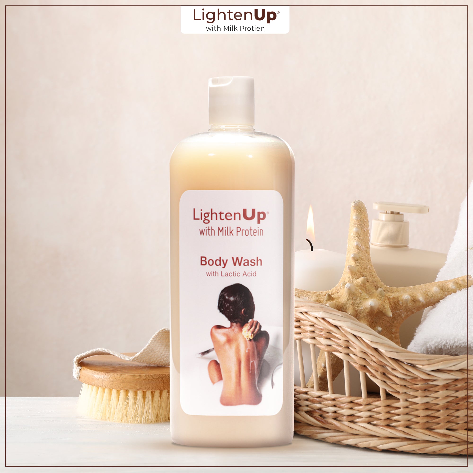 LightenUp Milk Protein Shower Gel 1000ml