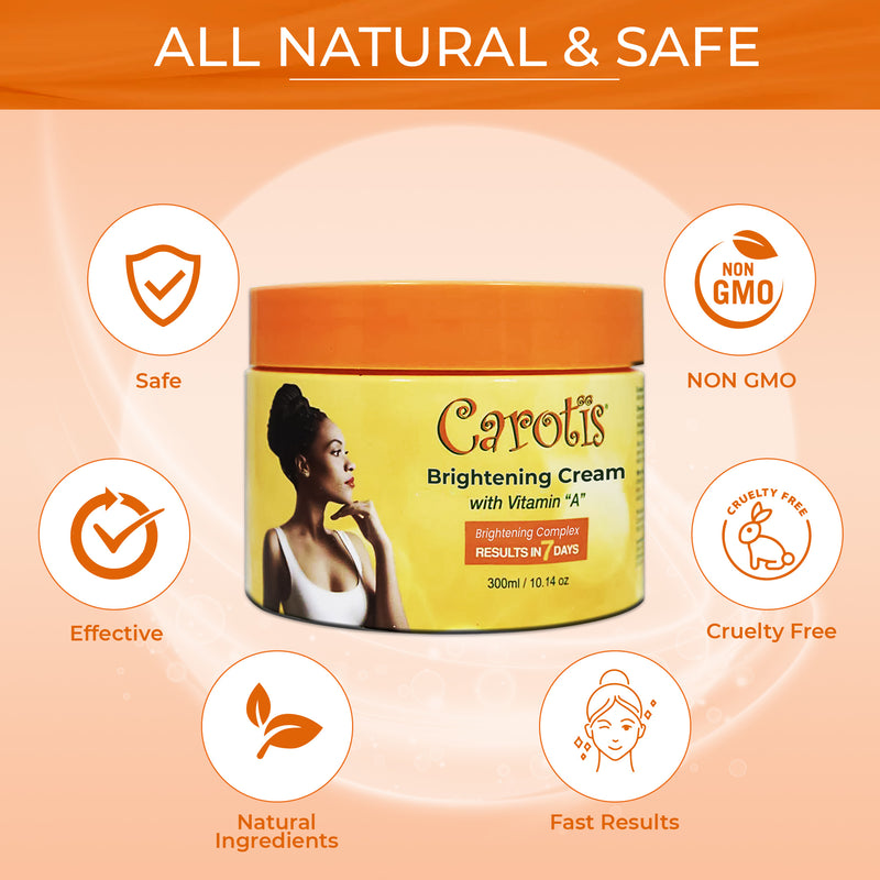 Carotis Brightening Cream Jar With Vitamin A 300ml / 10.14 fl oz